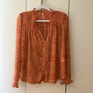Free People Sheer Blouse